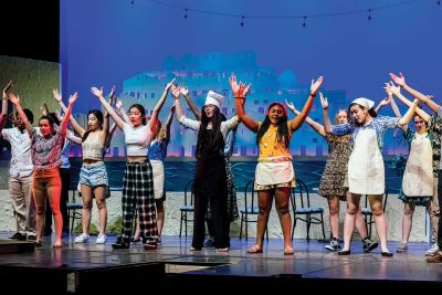 Mamma Mia! 
Tabor Academy's theater group practices for its upcoming production of Mamma Mia! Photo by Ryan Feeney
