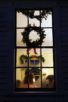 Tinkhamtown Chapel
The annual Christmas carol sing-along at the Tinkhamtown Chapel was as popular and beautiful as ever on the chilly evening of December 20, when dozens of people followed the glow of candlelit windows to the tiny chapel to sing with their families and neighbors and welcome Christmas to Mattapoisett. Photos by Colin Veitch
