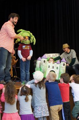 Toe Jam Puppet Band
The Toe Jam Puppet Band was back in Tri-Town on March 21 for a performance at the Marion Music Hall, sponsored by the Elizabeth Taber Library. The performance was free and the fun was evident in the faces of the band’s biggest fans. Photos by Colin Veitch
