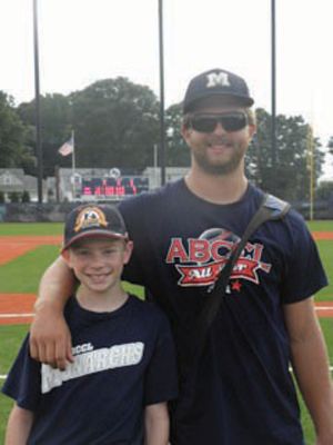 Tom Cole
Mattapoisett resident Tom Cole received a warm welcome home after spending a summer playing baseball for the New Jersey Monarchs, a collegiate summer league. Mr. Cole, a pitcher, helped carry his team with an impressive 0.83 earned run average. Photo courtesy of Jean Cole.
