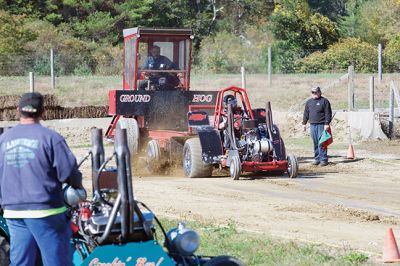 Mass Mini Tractor Pullers 
The Rochester Country Fairgrounds hosted a tractor pull of the Mass Mini Tractor Pullers Association on October 10. The tractors are hand-built by their owners, using naturally-aspirated auto engines that are 500-1,000 horsepower. There will be another all-day tractor pull event on October 24 from 9:00 am to 5:00 pm. Photos by Colin Veitch
