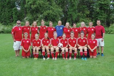 Mariner Comets 
Back row, from left:  Assistant Coach Mike Bouvette, Nora Saunders, Tori Vargas, Amanda Frey, Andrea Chaput, Katie Langlois, Mackenzie Macuch, Alex Gordon, Caitlin Haefner, Sydney Mota, Coach Dave Francis.  Front row, from left:  Carly Ciccatelli, Kayli Berche, Ally Smith, Abby Adams, Allison Francis, Hannah Bouvette, Michaela Bouvette, Ashley Pereira.
Keywords: Mariner Sonics
