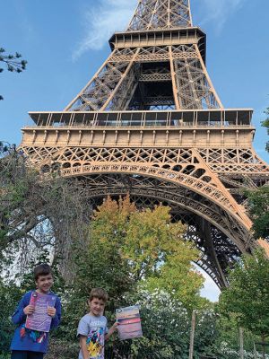 Eiffel Tower in Paris
Chuck Kanaly sent in this photo from a recent family trip to the Eiffel Tower in Paris. William Kanaly (left) holds a copy of the October 10, 2019 edition, while Henry Kanaly (right) is holding his copy of the September 19, 2019 edition. 
