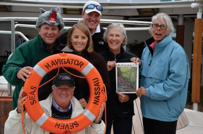 Alaska�s Inside Passage
The Wanderer followed these Marion residents on a recent cruise to Alaska�s Inside Passage.  L to R: Hank Keene, Bob Thompson, Abby Keene, Mike Magni, Andrea Keene, and Gale Runnells.
