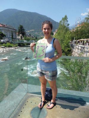 Merano Italy
 This Linda Rinaldo a 2013 ORR graduate and AFS exchange student holding the Wanderer. She returned home to Merano Italy late June . The particular issue celebrates ORR 2013 graduates on its cover !
