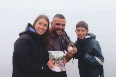 Drangey Island in Iceland
Sienna and Alex Wurl pose with their Uncle Delmar on top of Drangey Island in Iceland where puffins roost. Thousands of puffins inhabit the tiny island in the very northern part of Iceland. It was amazing to get “up close and personal” with the beautiful animals! Pictured: L-R Sienna Wurl, Delmar Condinho, Alex Wurl
