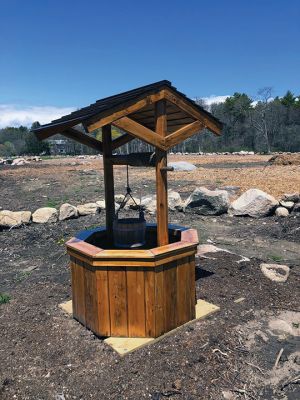 Wishing Well
A new wishing well has been added at the former Santo's Pig Farm, part of the Old Aucoot land trust. Photo by Nancy Prefontaine

