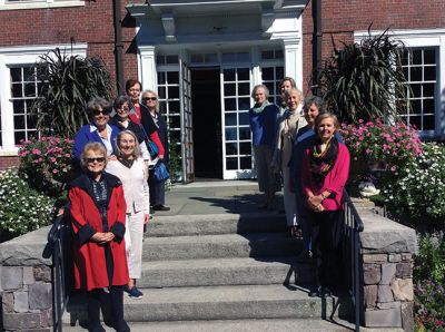 Mattapoisett Women's Club
The Garden Group of the Mattapoisett Women's Club and friends toured the gardens of the Eleanor Cabot Estate on Wednesday, October 5. The estate, located in Canton, is a property of The Trustees of Reservations and open to the public. The ladies had a guided tour of the grounds and then enjoyed a bag lunch on the loggia.
