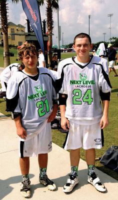 U.S. Lacrosse National Championships
Two former ORR youth lacrosse players, Connor Severino (left) and Owen Smith, had the privilege of representing Next Level Lacrosse (Smithfield, RI) in the Under 15 U.S. Lacrosse National Championships held at the Wide World of Sports complex in Walt Disney World. The event comprises the best U15 Club lacrosse programs in the country vying for the prestigious title. The team made it to the quarterfinals of championship play before surrendering a hard fought battle to Duke HHH.  
