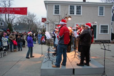 Marion Christmas Stroll 2007
Bell-ringers perform holiday favorites during Marion's Annual Christmas Village Stroll held on Sunday, December 9, 2007. (Photo by Robert Chiarito).
