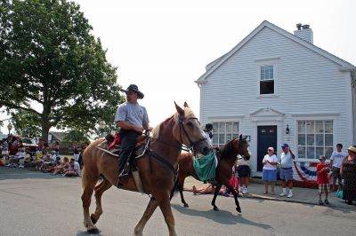 Mattapoisett Sesquicentennial Parade
Mattapoisett's 150th Celebration Parade was held on Saturday, August 4, kicking off a week filled with various events commemorating the sesquicentennial of the town's incorporation. (Photo by Kenneth J. Souza).
