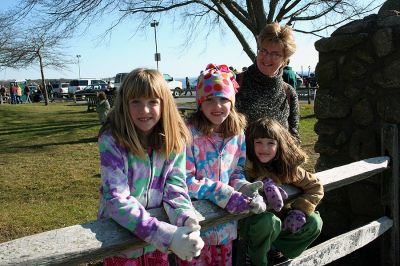 Holiday in the Park
The Choquette girls of Mattapoisett await Santa's arrival during Mattapoisett's Annual Holiday in the Park held on Saturday, December 6, 2008 in Shipyard Park. (Photo by Robert Chiarito).
