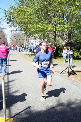 Mother's Day Road Race
Andrew McIntire of Mattapoisett finished first overall in the second annual Tiara Classic 5K Mother's Day Road Race which stepped off from Oxford Creamery on Route 6 in Mattapoisett on Sunday, May 11. (Photo by Robert Chiarito).
