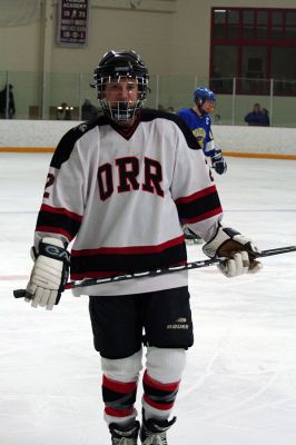 ORR on Ice
The Old Rochester/Fairhaven Hockey team was just seconds away from a win when they faced Wareham at Tabor Academy on Wednesday, January 21 when the Vikings staged a furious comeback, winning the game 6-5 on an empty net goal as time expired. (Photo by Robert Chiarito).

