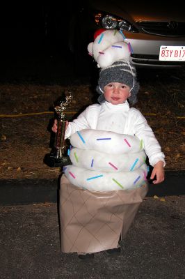 Rochester Halloween Party
Dylan Flannery won first place in the "Age Three and Under" category in Rochester's annual Halloween Party Costume Contest held on Monday, October 29, 2007. (Photo by Deborah Silva).
