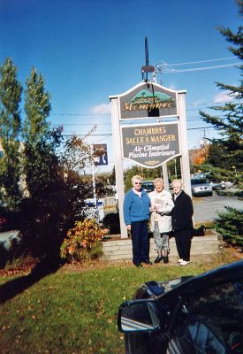 Canadian Company
Friends and travelers Dorothy Salgado, Anile Perry and Lorraine Constant pose with a copy of The Wanderer at the Auberge Memphr Inn during a recent trip to our northern neighbors in Magog, Quebec. (1/25/07 issue)
