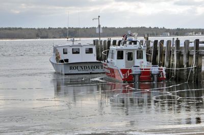 Winter of Discontent
The Roundabout and Dartmouth Rescue icebound at the Mattapoisett Wharf during sub-freezing temperatures. (Photo by Tim Smith).
