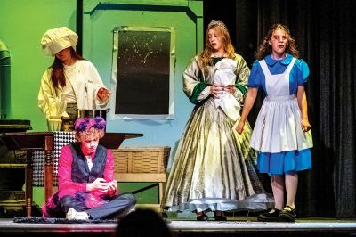 Alice in Wonderland
The Old Rochester Regional High School theater group’s production of “Alice in Wonderland” opens on Thursday, November 17, at 7:00 pm. Alice is played by Cattarinha Nunes, while the King is played by Jackson Veugen and the Queen of Hearts by Kathleen Dunn. Photos by Ryan Feeney
