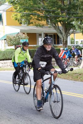 Buzzards Bay Watershed Ride 
It was a windy ride for the 120 participants of the 9th Annual Buzzards Bay Watershed Ride on October 4. From Westport to Falmouth, cyclists rode either the 75-mile or 35-mile route to raise funds for the Buzzards Bay Coalition, bringing in nearly $90,000. Riders paused at Eastover Farm in Rochester for a lunch break before continuing on for the remaining 35 miles. Photos by Colin Veitch
