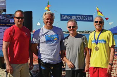 Buzzards Bay Swim
210 swimmers braved the waters of Buzzards bay for the Buzzards Bay Coalition’s 21st annual Buzzards Bay Swim. (above) Leslie Hartfort of Marion. Photos by James Gerke
