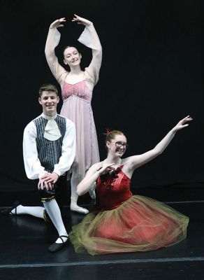 New Bedford Ballet
The School of the New Bedford Ballet will present its 38th annual full-length ballet, The Secret Garden, at the New Bedford High School Bronspiegel Auditorium on Saturday, June 15, at 2:00 pm and 8:00 pm. The cast includes Allison Root of Mattapoisett (standing), Gabriel Coughlin of Rochester (kneeling) and Grace Rousseau of Mattapoisett (sitting).
