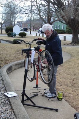 Bikes for All
Since the Covid pandemic in 2021, the Friends of the Mattapoisett Rail Trail have collected over 400 bicycles and, relying on the handiwork of volunteers, distributed approximately 200 of them to share the bike path with more area residents. Photos by Mick Colageo.
