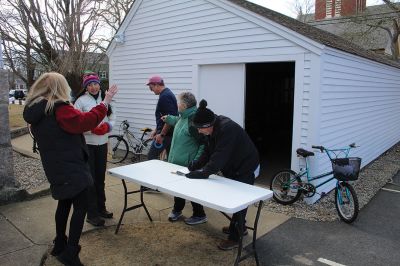 Bikes for All
Since the Covid pandemic in 2021, the Friends of the Mattapoisett Rail Trail have collected over 400 bicycles and, relying on the handiwork of volunteers, distributed approximately 200 of them to share the bike path with more area residents. Photos by Mick Colageo.
