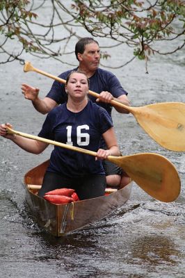 Rochester Memorial Day Boat Race
It rained, again, for the Rochester Memorial Day Boat Race on Monday, May 29, but that never stops the participants from paddling the 14 miles of the Mattapoisett River that winds from Grandma Hartley’s Reservoir in Snipatuit Pond in Rochester all the way to the Herring Weir in Mattapoisett off River Road and Route 6. This was the 83rd year of the Tri-Town tradition. Photos by Jean Perry
