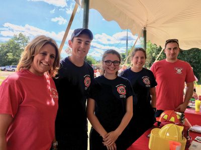 Mattapoisett Fire Department Association Chowder Competition 
On September 8, the 5th annual Mattapoisett Fire Department Association Chowder Competition featured a variety of flavorful chowders from restaurants and public safety facilities from Fairhaven, Rochester, and Mattapoisett. The family-friendly event drew a large crowd that included the many children enjoying a climb on the fire trucks and ringing the bells. Photos by Marilou Newell
