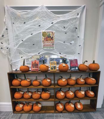 Great Pumpkin Contest
The Elizabeth Taber Library is once again celebrating Halloween with their Great Pumpkin Contest. Visitors to the library can check out a real pumpkin for free with their library card, then return their decorated pumpkin by Wednesday October 23 to be entered into the contest. The community will vote on their favorites during our Halloweekend celebration Thursday October 24 to Saturday October 26. Photo courtesy of Elizabeth Taber Library
