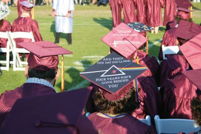 Tri-Town Graduation
The Tri-Towns saw high school graduations on the first three days of June, but Saturday’s blustery weather at Old Rochester was nothing like the sun-scorched conditions at Old Colony on Thursday and at Tabor Academy on Friday. Photos by Mick Colageo
