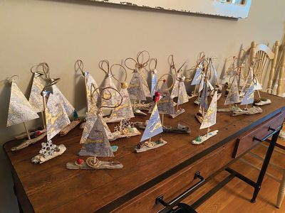 Driftwood Sailboats
These driftwood sailboats are some of the many items members are creating for the sale at the Marion Garden Group Christmas sale at the Music Hall on December 7.
