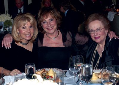 Celebration of Hope
Mattapoisett resident and Hospice Dinner Committee member Micki Gold attended a "Celebration of Hope" event on October 16 in Boston. The benefit was for Partners Home Care and Hospice, the region's largest non-profit home health care provider. From left to right: Ellen Gitlin, Micki Gold, and Micki's mother Edith Gold all enjoy dinner at the Celebration of Hope event. Photo courtesy of Roger Farrington.
