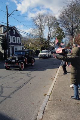 Howard Tinkham
Howard Tinkham’s 100th birthday was celebrated on Sunday with a parade that went from the Florence Eastman Post 280 American Legion in Mattapoisett out to Ned’s Point Lighthouse and back, followed by a party at the hall featuring “God Bless America” and “Happy Birthday” sung by the Showstoppers and refreshments for the many citizens who attended to express their appreciation for all that Tinkham has meant to the town. Photos by Mick Colageo and Jennifer Gerrior
