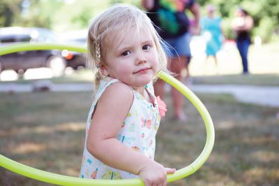 Hula Hooping
On Saturday, July 23, kids at the Plumb Library in Rochester tried a little hula hooping with Pinto Bella. The event is part of the library’s summer reading theme of health and wellness. Photos by Colin Veitch
