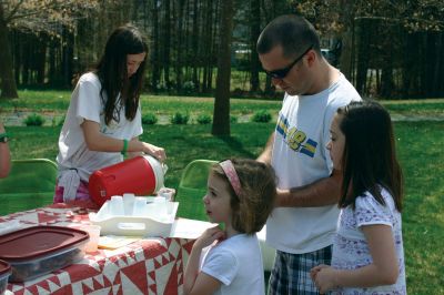 Lemonade
There’s nothing better than lemonade on a warm summer day, especially when it benefits a great charity! Rochester residents Hannah Charron, Emily Wheeler, Amanda Wheeler, Catherine Wheeler and Victoria Wheeler made lemonade and baked goods Friday afternoon and sold them at their lemonade stand.  All proceeds were donated to St. Jude’s Children’s Hospital. Photo by Katy Fitspatrick
