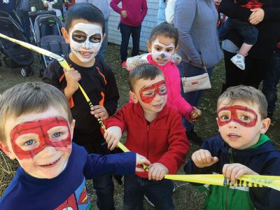 Family Fun Festival 
Families came out in record numbers to enjoy the 4th Annual Fall Free Family Fun Festival sponsored by the Mattapoisett’s Lion Club on October 19 held at Shipyard Park. Bruce Rocha of the club estimated attendance at over 400. Kids and adults alike enjoyed free face painting, bowling with pumpkins, a corn hole toss, snacks, hayrides to Ned’s Point and, yes, free pumpkins to take home. Photos by Marilou Newell and Sandra Frechette
