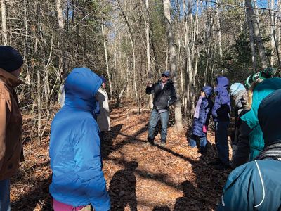 Marion Natural History Museum
Last Wednesday, the museum's adult community program braved the cold to learn a little about how to identify trees in winter with DCR Forester James Rassman. From Birches to Poplars to Oaks we learned about branching patterns, bark design, and other techniques to identify our local trees without their leaves. Jim then stuck around to talk our afterschool group about the importance of trees and what they do for us and the earth. Many thanks to Jim for sharing his expertise with us. Photos courtesy Elizabeth 
