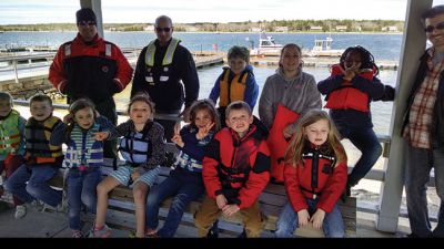 Marion Natural History Museum
The Marion Natural History Museum wishes to thank the Marion Harbormaster's office for a wonderful trip to Bird Island. The students were able to visit the island and see some of the birds that rely on this special habitat for raising their young.  The children saw Oystercatchers, Osprey, and Terns.  They also learned a little about the history of the lighthouse.  This was a unique opportunity for students, many of whom do not have access to boats, to get on the water and enjoy Photo courtesy Elizabeth Leid
