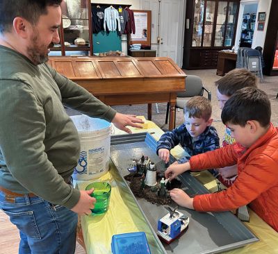 Marion Natural History Museum
The Marion Natural History Museum after-school group wishes to thank Marion Conservation and Planning Agent Doug Guay-Lee for helping us to understand what a watershed is and how to protect it. The kids had fun designing their own watersheds and developing different techniques to handle flooding and other issues. To register for any of our upcoming programs please go to the museum's website: www.marionmuseum.org. 
