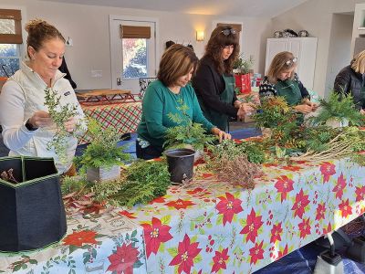 Marion Garden Group
Marion Garden Group members seen preparing for the Christmas sale Saturday, December 7 starting at 9:30 am in the Marion Music Hall.
