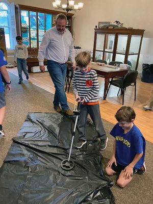 Marion Natural History Museum
The Marion Natural History Museum would like to thank Jim Pierson for his presentation on an introduction to Backyard Archaeology for our afterschool group. The students had a chance to take a close look at some of the artifacts he's found in his backyard and were shown how to use a metal detector to help find some of these items. 
