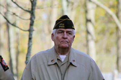 Marion Veterans Day Observance
During the Marion Veterans Day observance on Friday morning, the townspeople of Marion expressed a heartfelt thank you to the Benjamin D. Cushing VFW Post 2425, which in return gave a moving farewell as it disbanded this year and donated the VFW building to the town. Emotions were evident on the faces of the VFW Post 2425 members, as well as selectmen and those in attendance. Photos by Jean Perry
