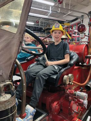 Fire Department Open House
On October 10 and 11, Marion and Mattapoisett Fire Departments held open houses featuring plenty of fun for children of all ages. The occasion was the National Fire Prevention Week.
Since 1922, the National Fire Protection Association has been helping local fire departments with educational materials related to fire safety. 
Photo by Marilou Newell
