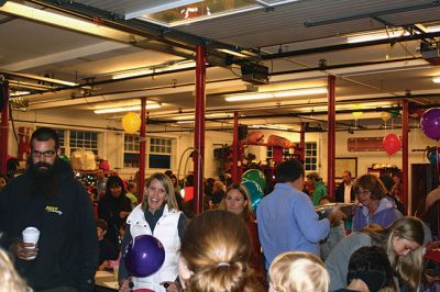 Mattapoisett Fire Station Open House
The Mattapoisett Fire Station was packed with hundreds of children and their grown-ups for the October 9 Open House during Fire Prevention Week, enjoying the balloons, face painting, plastic firefighter hats, and free Chinese food. Kids got the chance to climb over the fire trucks and stop, drop, and roll inside the Kids’ Fire Safety House. Photos by Jean Perry 
