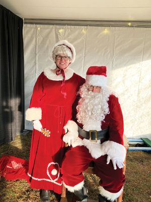 Holiday at Shipyard Park
Mattapoisett’s annual Holiday at Shipyard Park was held on December 14 to the delight of the young and not-so-young. The family-centered event featured Mr. and Mrs. Clause, Frosty, and Rudolph as well as a really big beach chair. The holiday tree was festooned with decorated buoys in celebration of the 50th anniversary of the Mattapoisett Land Trust. Refreshments were provided by area eateries offering a wide variety of goodies and fan favorite hot chocolate. December 19, 2024 edition
