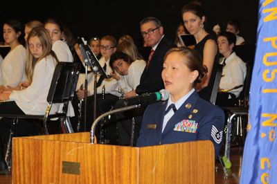 Veteran's Day
A full house at Old Hammondtown School celebrated Mattapoisett veterans and all veterans on November 11. With hundreds in attendance, it was possibly the largest turnout ever for the annual event. Photos by Jean Perry
