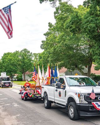 Marion 4th of July Parade
Marion Town Administrator Jay McGrail and Select Board members Norm Hills, John Waterman, and Randy Parker walked the Independence Day parade route on Monday morning along with veterans, marching bands, Boy and Girl Scout troops, youth baseball teams, decorated floats, fire engines, and a convoy of antique cars. Beginning at the Town House, the parade route went up Spring Street, then east on Route 6 before going right onto Front Street all the way down to Main Street and back up to Spring. Photos by Ryan F
