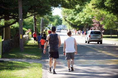 Marion Village 5K
The number of participants in this year’s Marion Village 5K might have been down slightly according to race organizers, but the sentiment of fun and competition certainly was not on Saturday, June 25. Taking first place for men was Andrew Sukeforth of Middleboro with a time of 15:43, and Meg Hughes of Rochester won first place in the women’s division with a time of 19:50. The annual 5K race that winds its way through scenic Marion village is now in its 20th year. Photos by Colin Veitch
