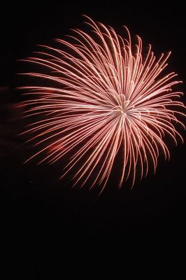 Back By Popular Demand 
And the rockets’ red glare, fireworks bursting in air over Sippican Harbor during the Marion fireworks, which resumed this year after a surge in fundraising efforts to bring the tradition back to Silvershell Beach. Photo by Jean Perry
